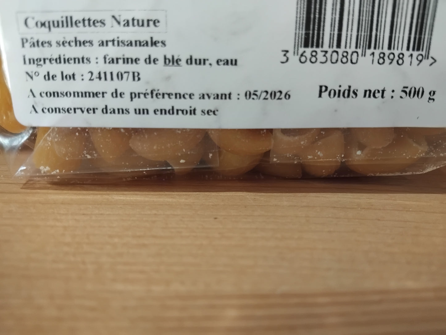 PATES COQUILLETTES 500g