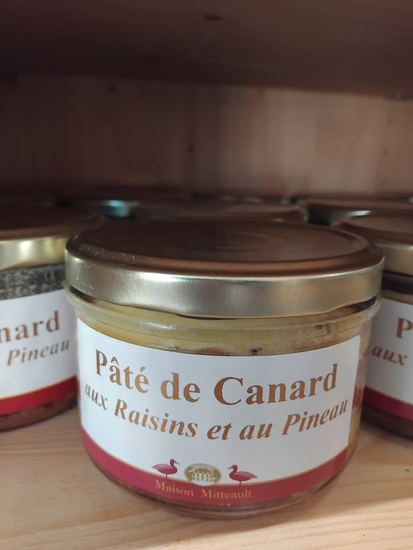 PATE DE CANARD AUX RAISINS PINEAU 180g