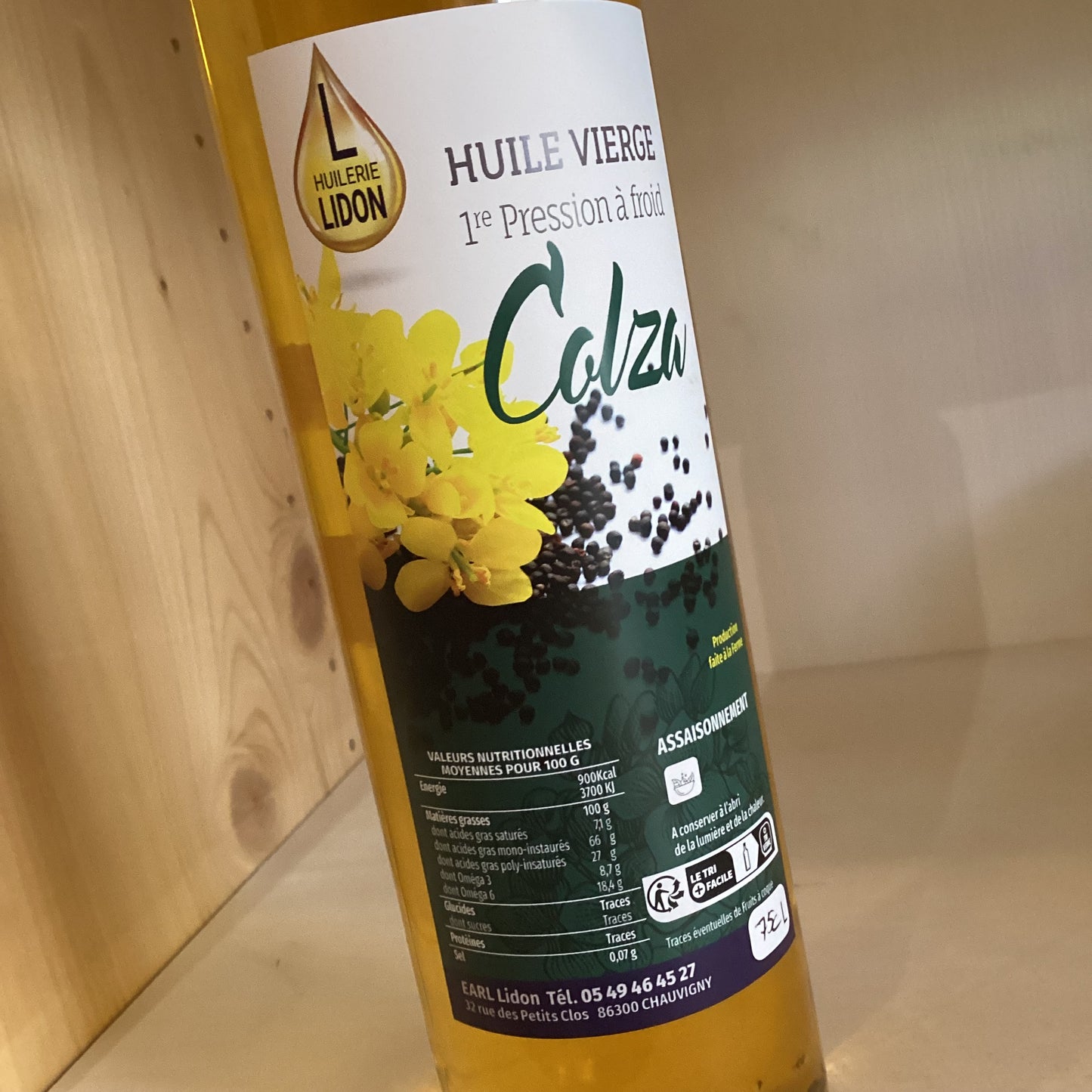 HUILE DE COLZA 75cl