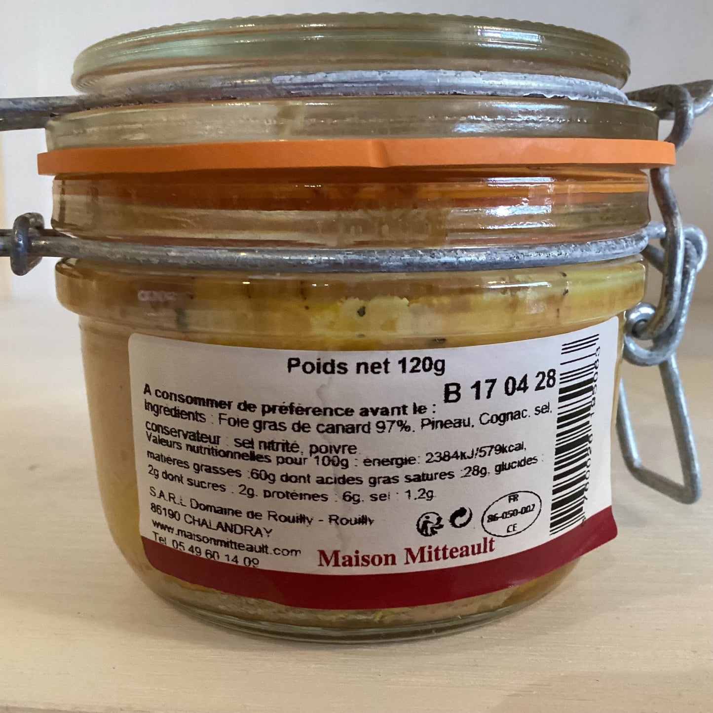 FOIE GRAS BOCAL 120g