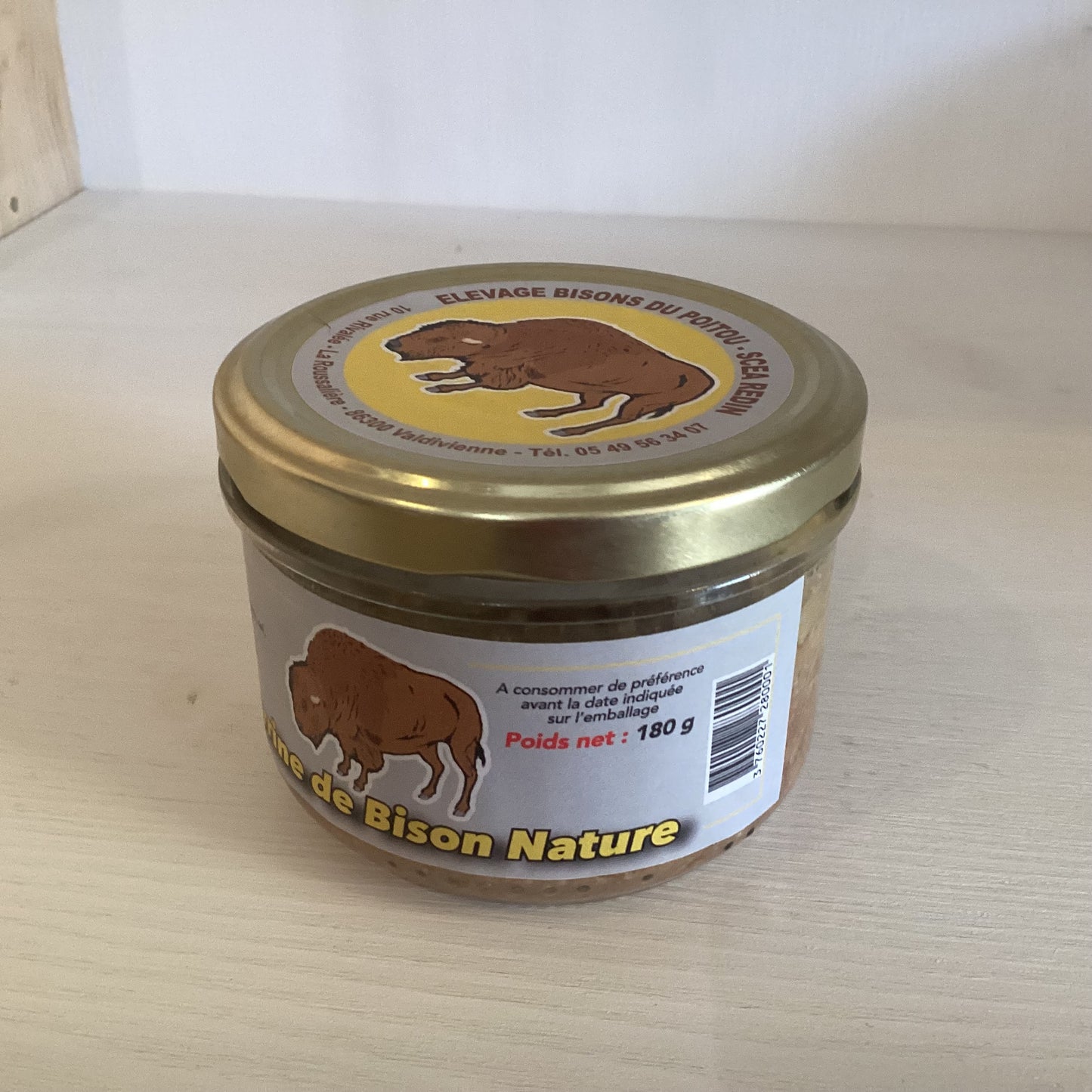 TERRINE DE BISON NATURE 180g