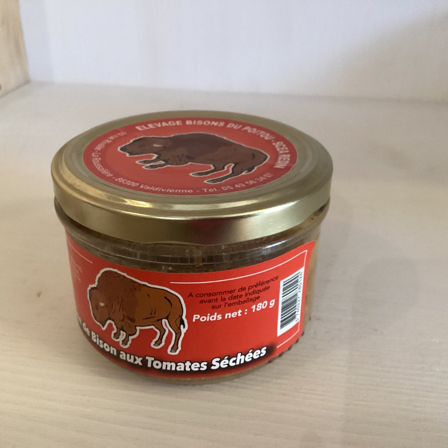 TERRINE DE BISON AUX TOMATES SECHEES 180g
