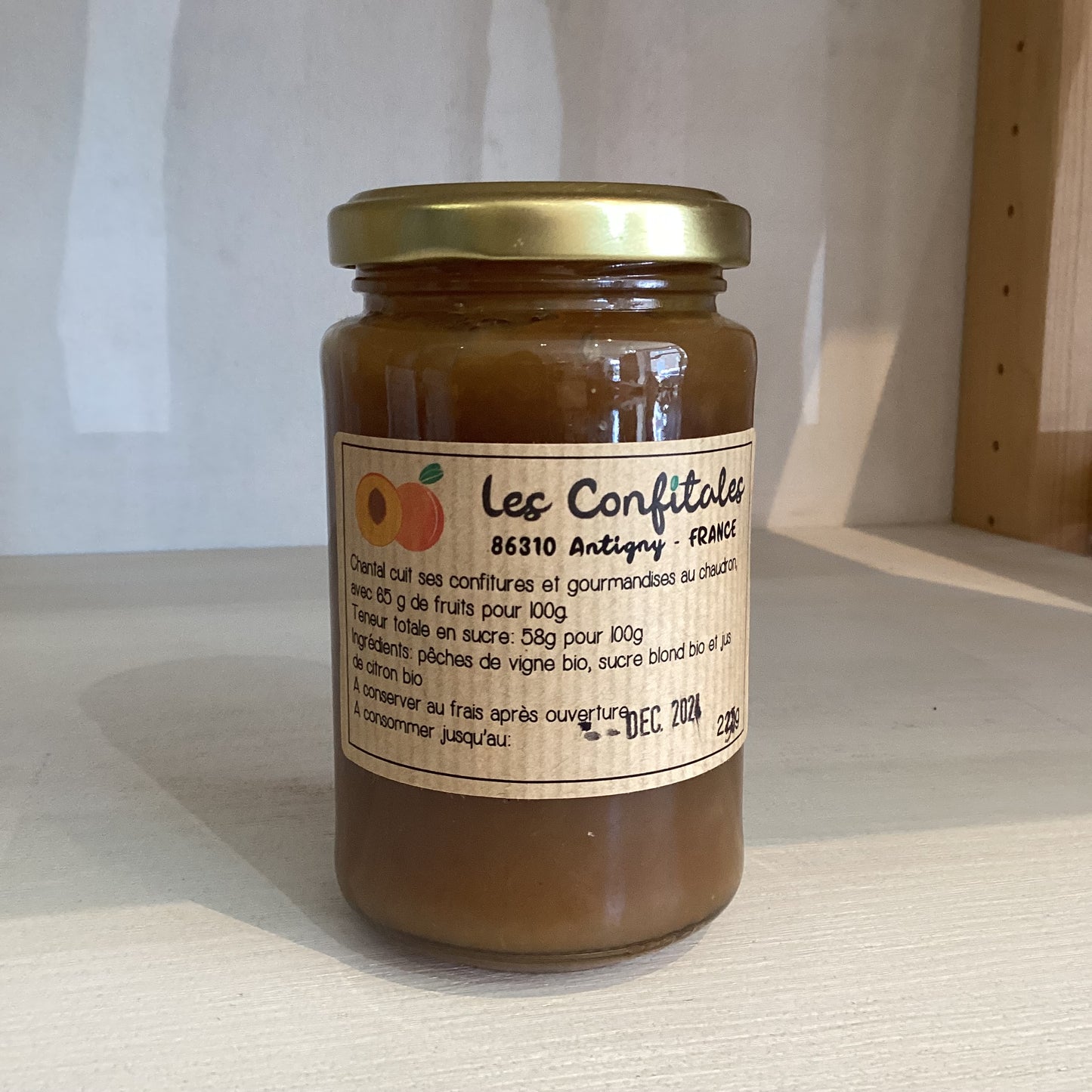 CONFITURE DE PECHE DE VIGNE 250g