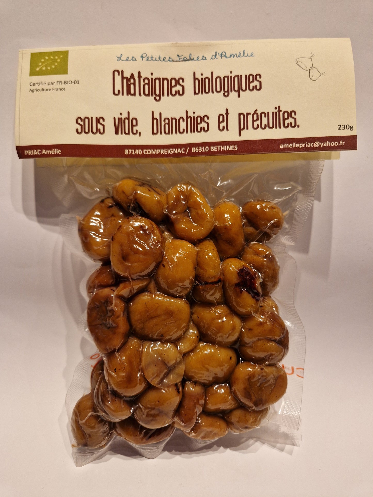 CHATAIGNES BIO SOUS VIDE 230g