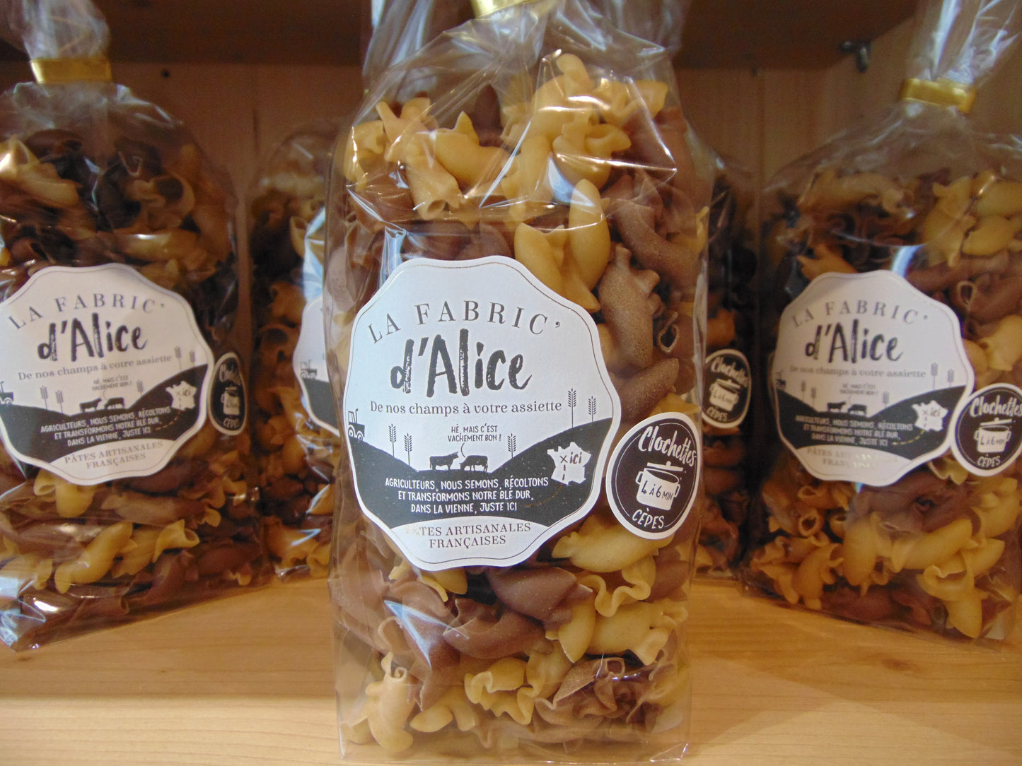PATES CLOCHETTES CEPES NATURE 250g