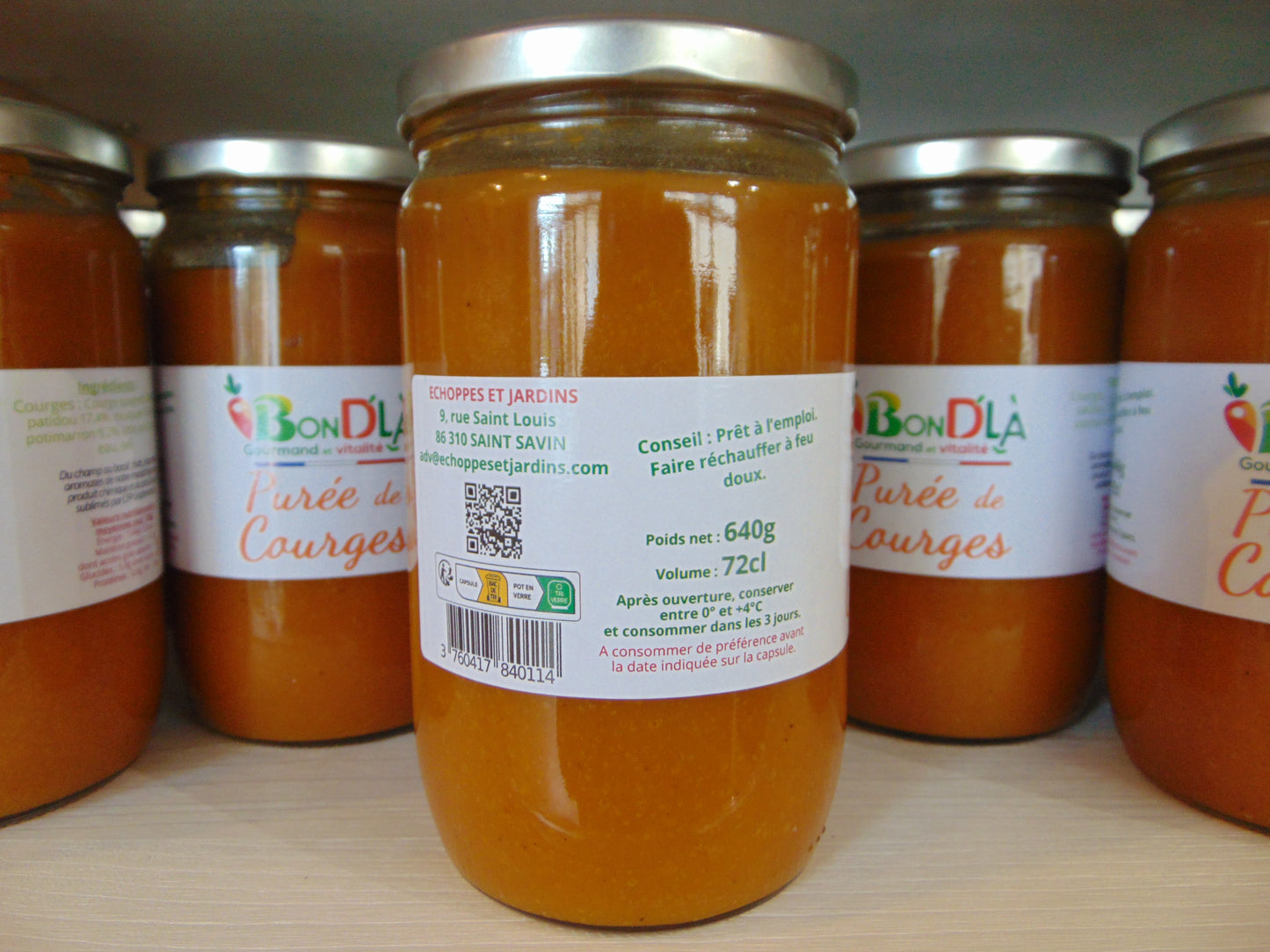 PUREE DE COURGES 640g