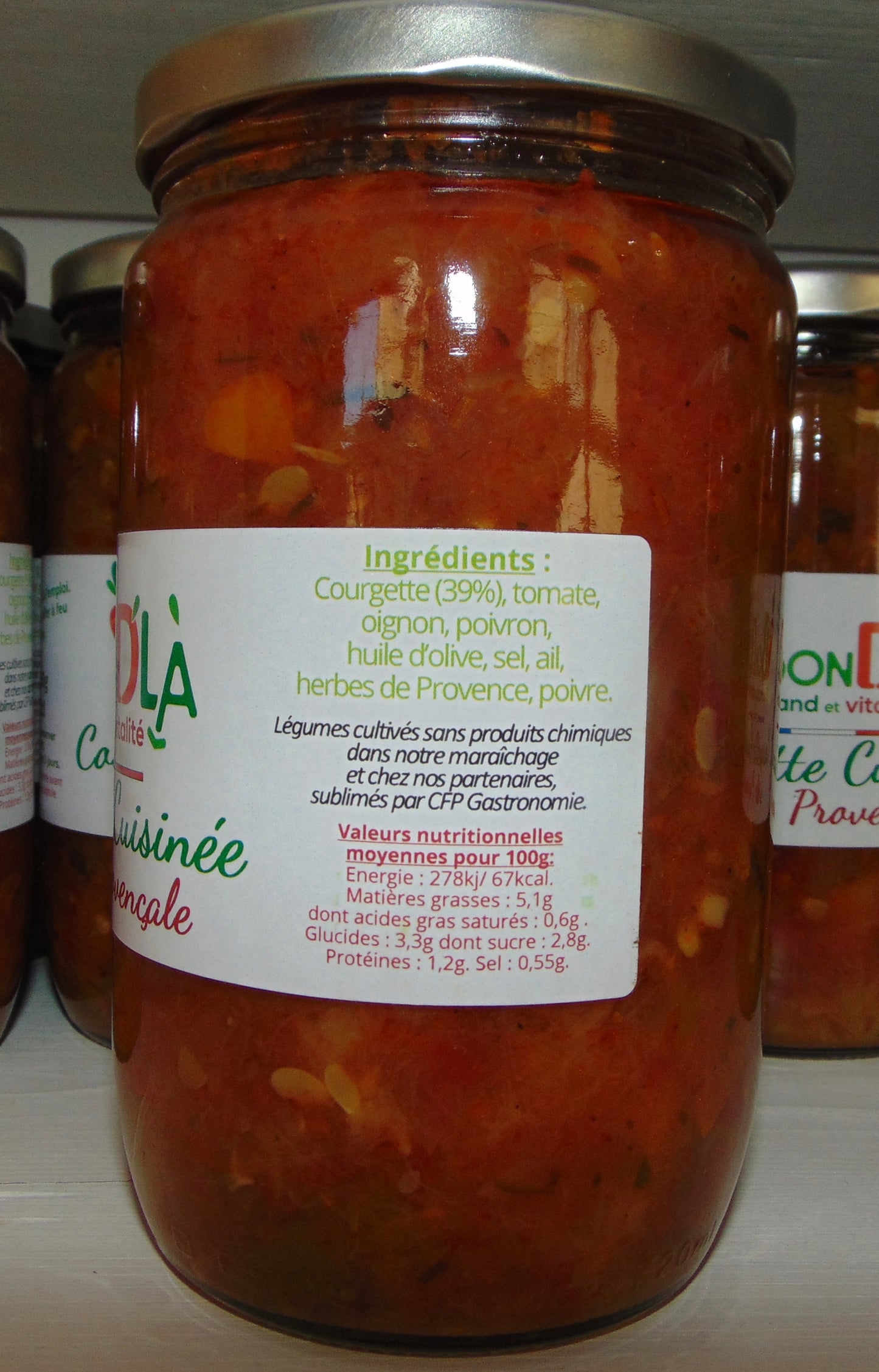 COURGETTES CUISINEES PROVENCALE 660G