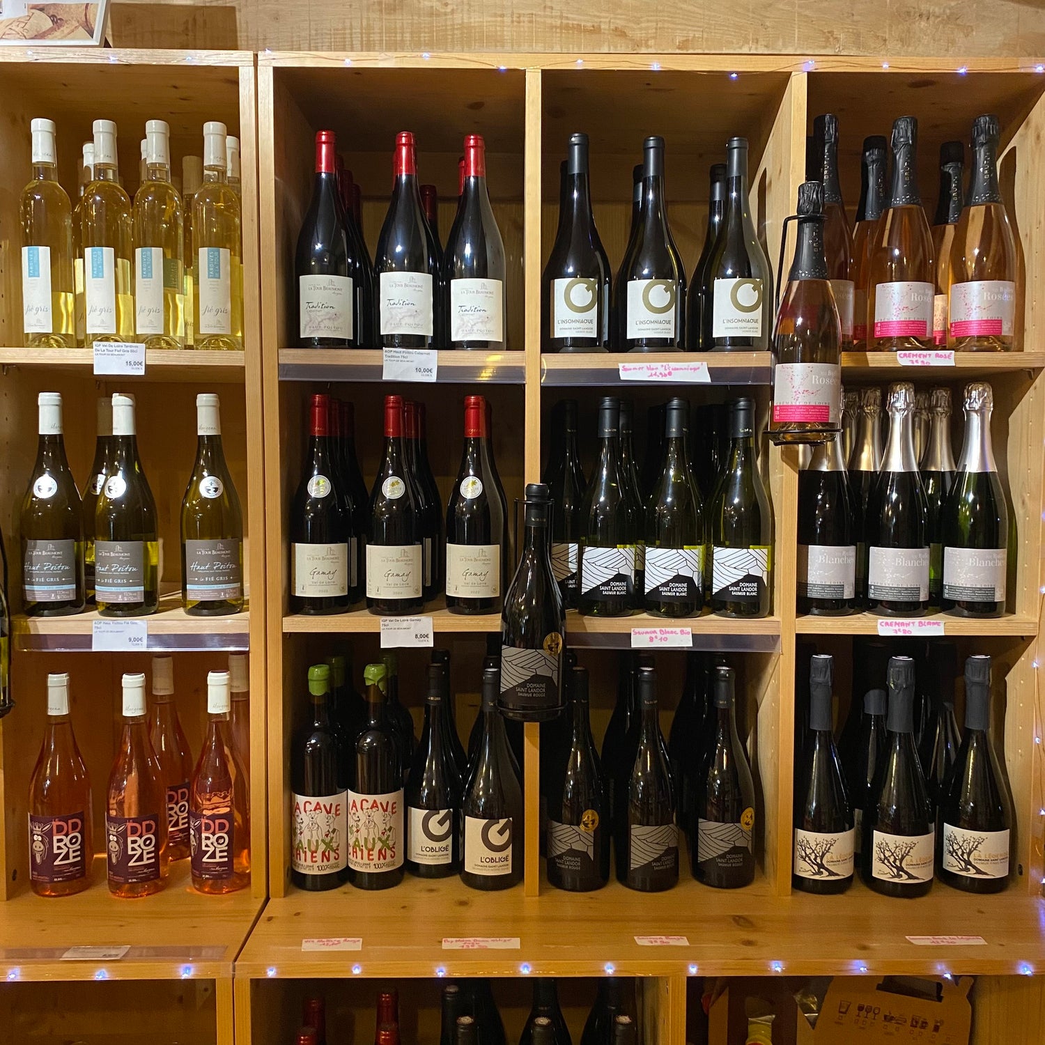 Vins, bières et jus de fruits