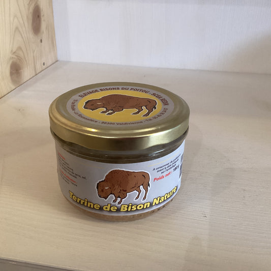 TERRINE DE BISON NATURE 180g