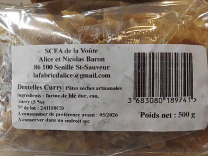 PATES DENTELLES CURRY 500g