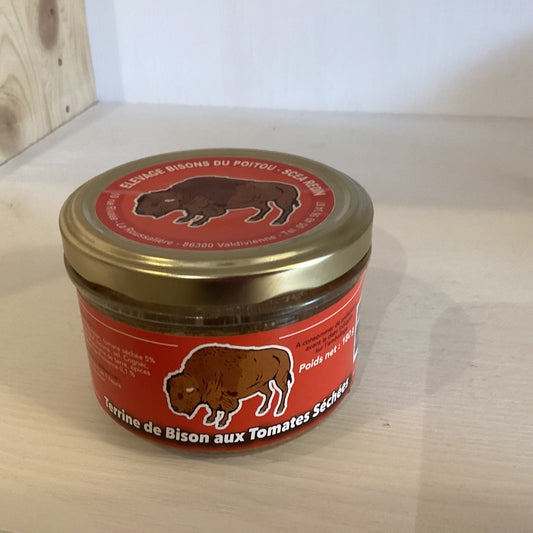 TERRINE DE BISON AUX TOMATES SECHEES 180g