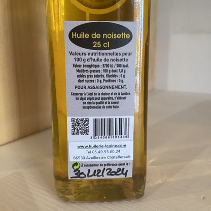 HUILE DE NOISETTE 25cl