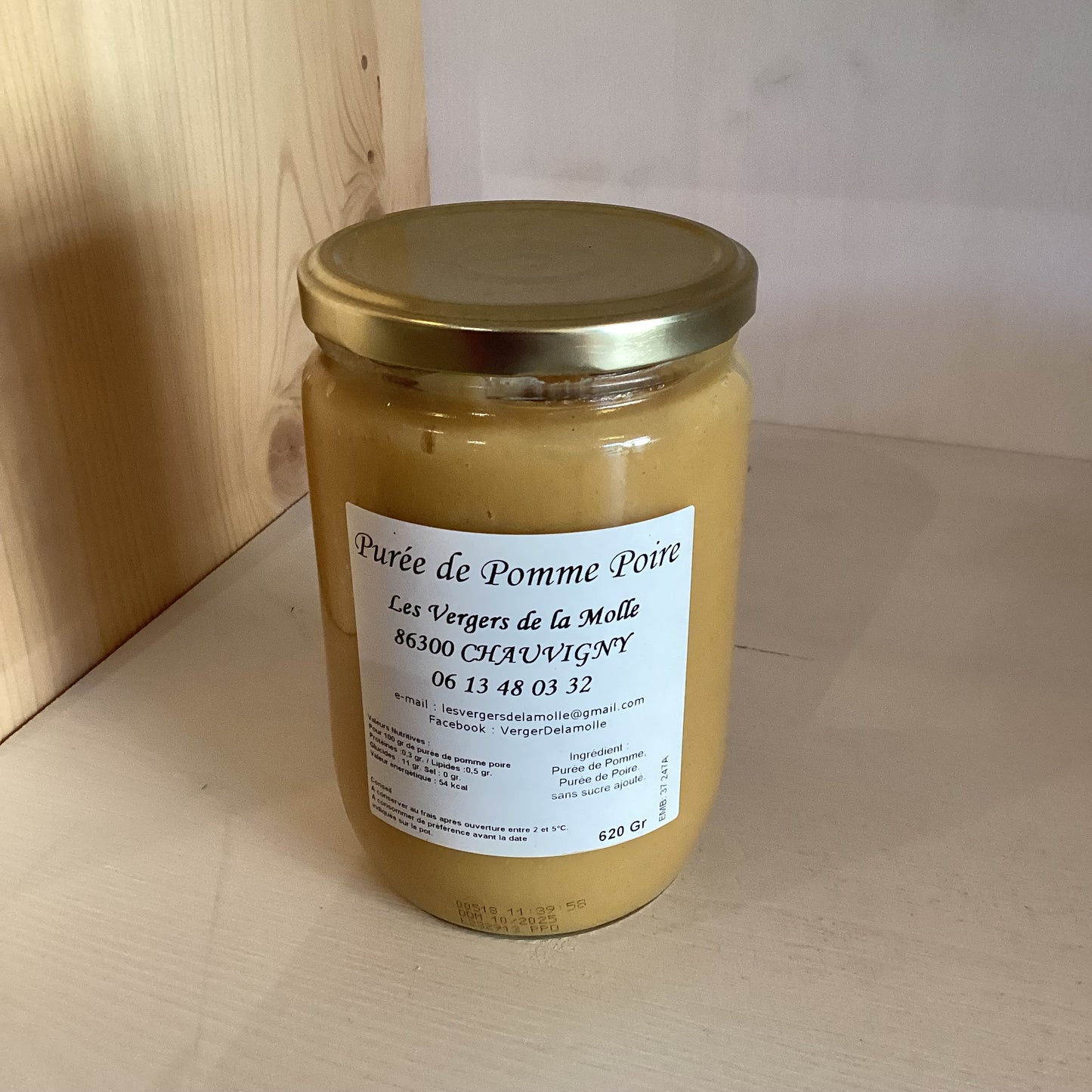 PUREE DE POMME POIRE 620g