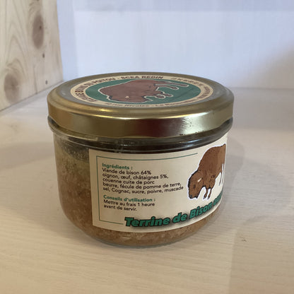 TERRINE DE BISON AUX CHATAIGNES 180g