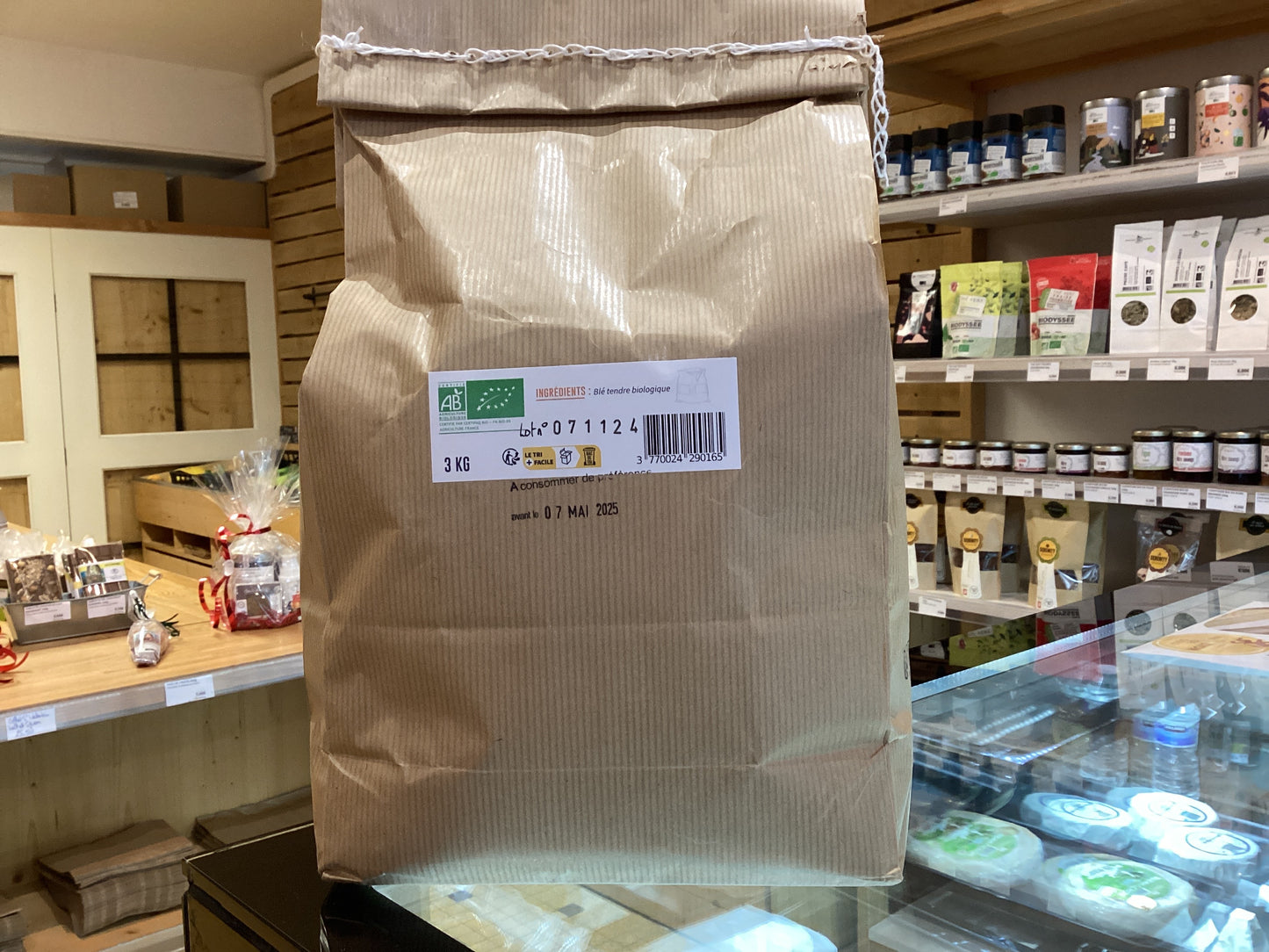 FARINE BIO DE BLÉ TENDRE T65 3 KILOS