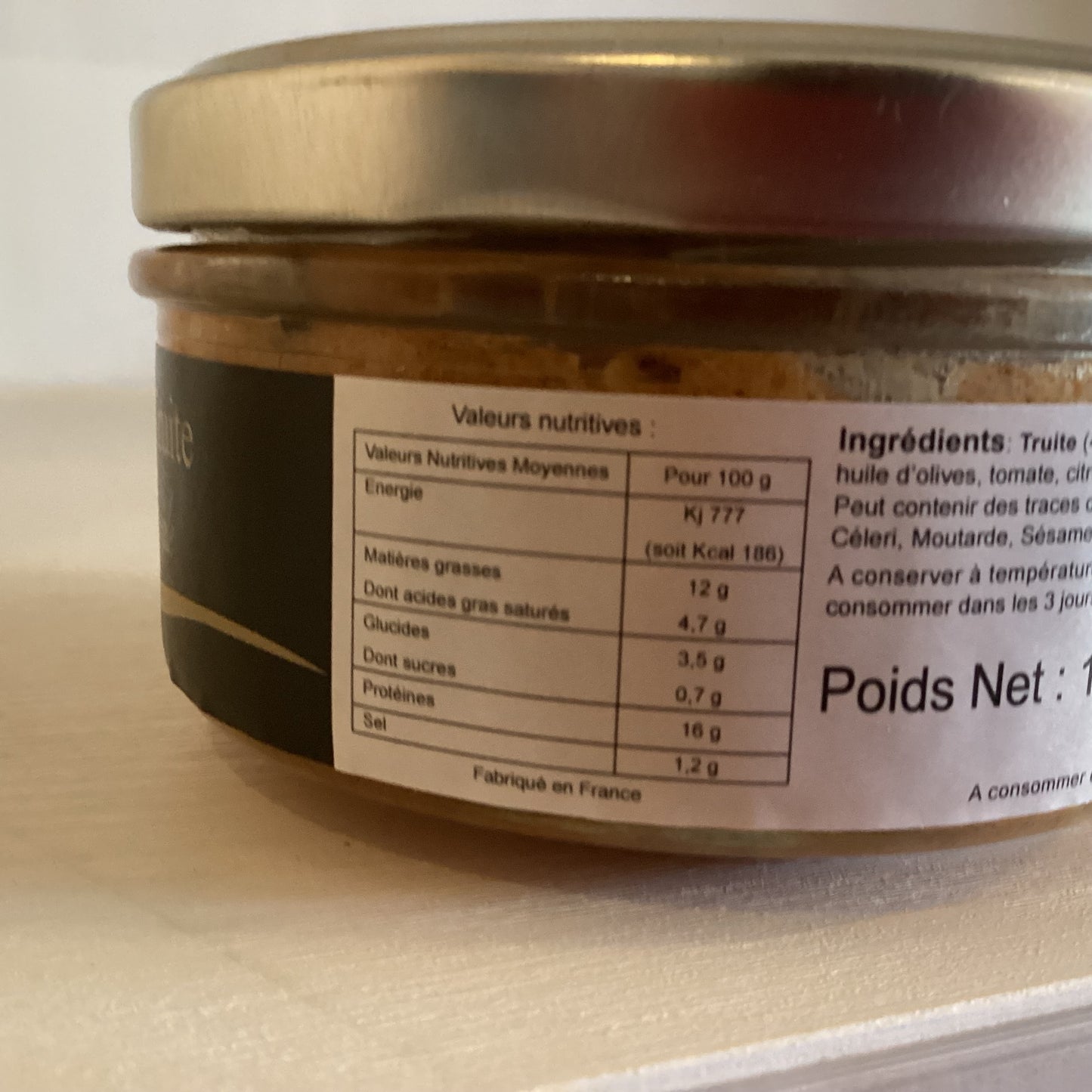 RILLETTES DE TRUITE 130g