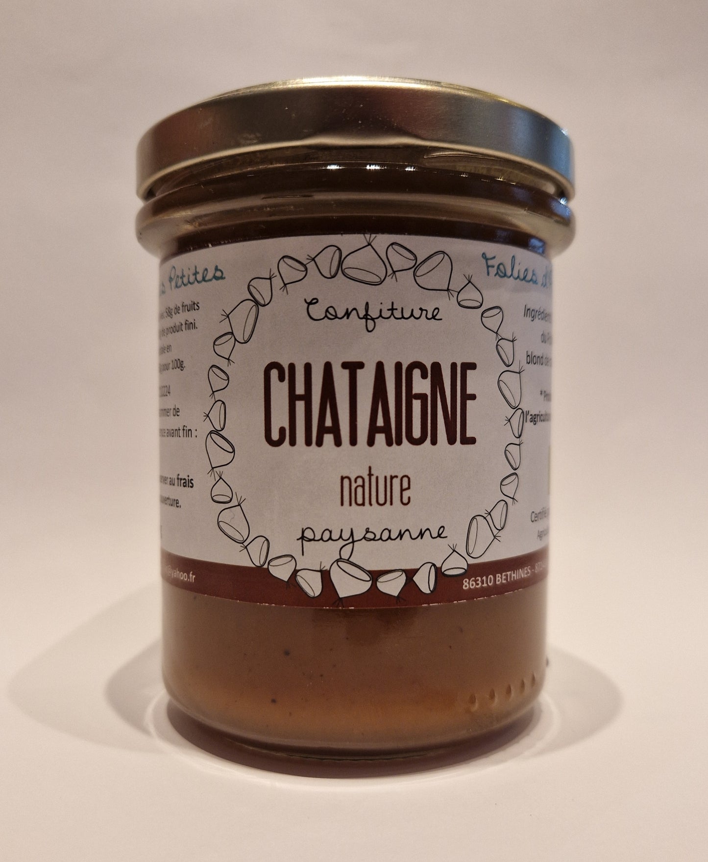 CONFITURE BIO DE CHATAIGNES NATURE 240g