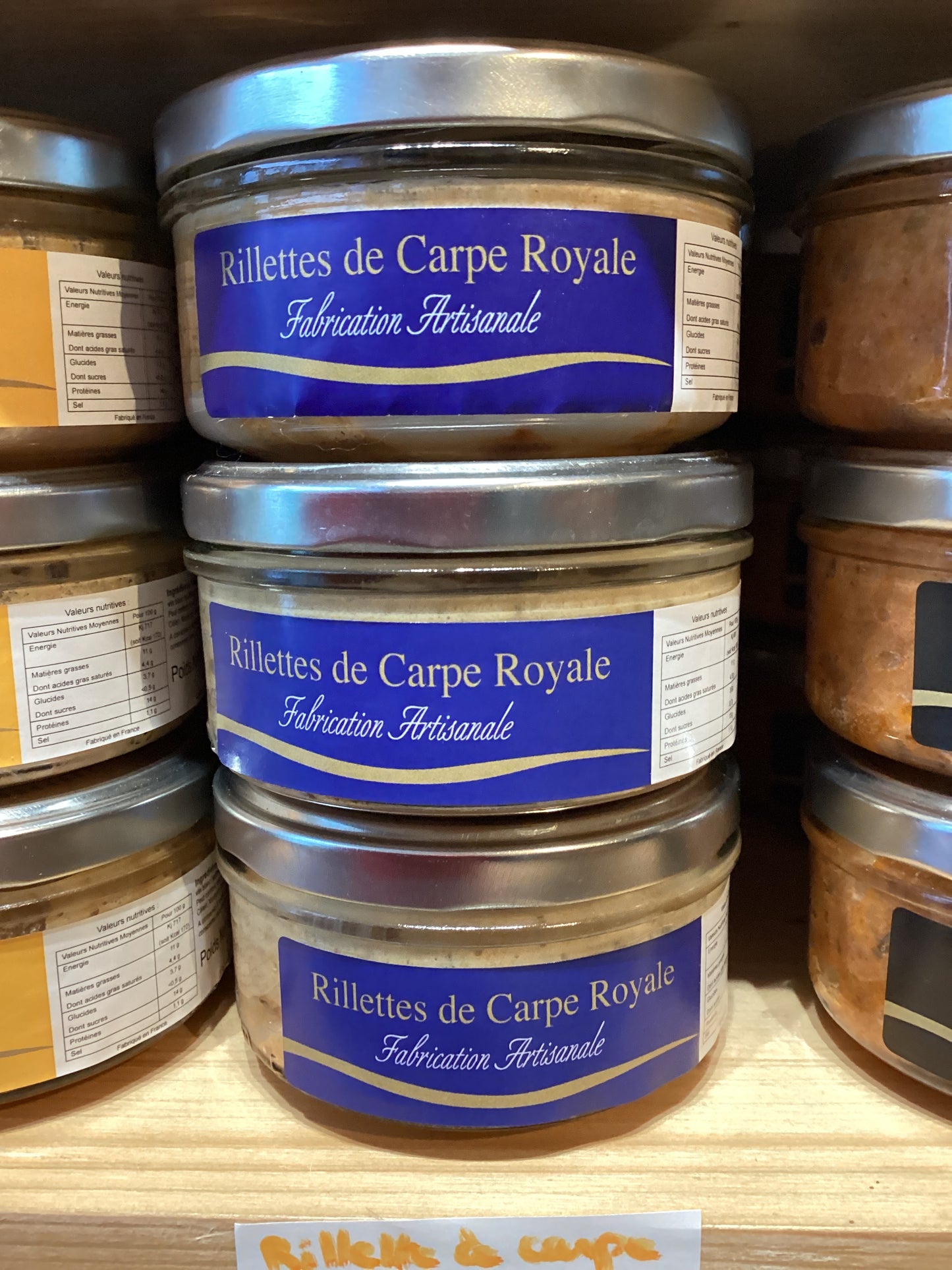 RILLETTES DE CARPE ROYALE 130g