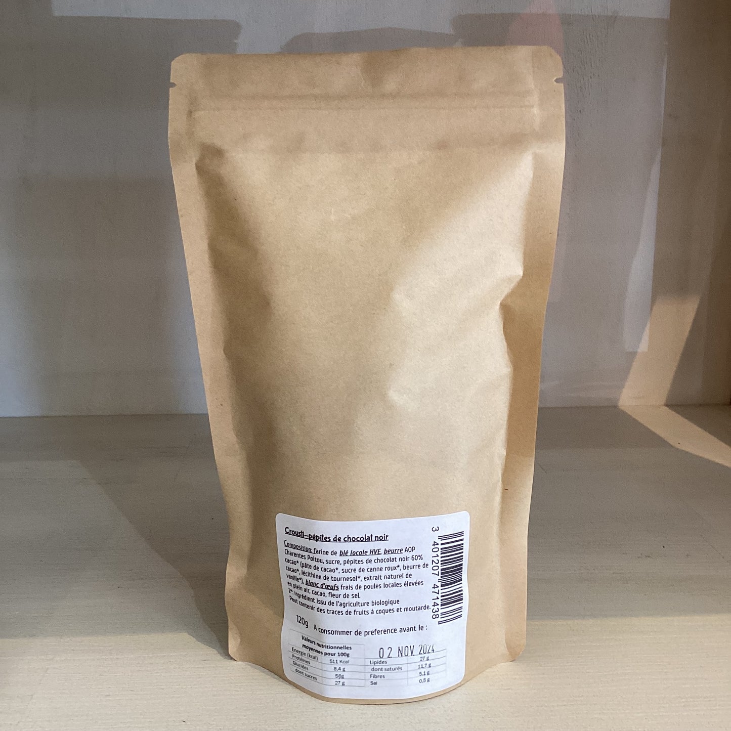 CROUSTI PÉPITES CHOCOLAT NOIR 120g