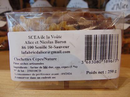 PATES CLOCHETTES CEPES NATURE 250g