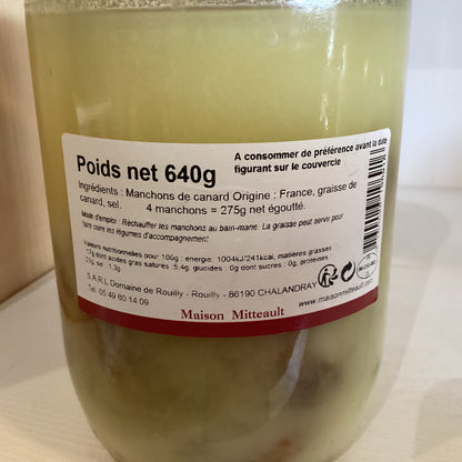 CONFIT CANARD 4 MANCHONS 640g