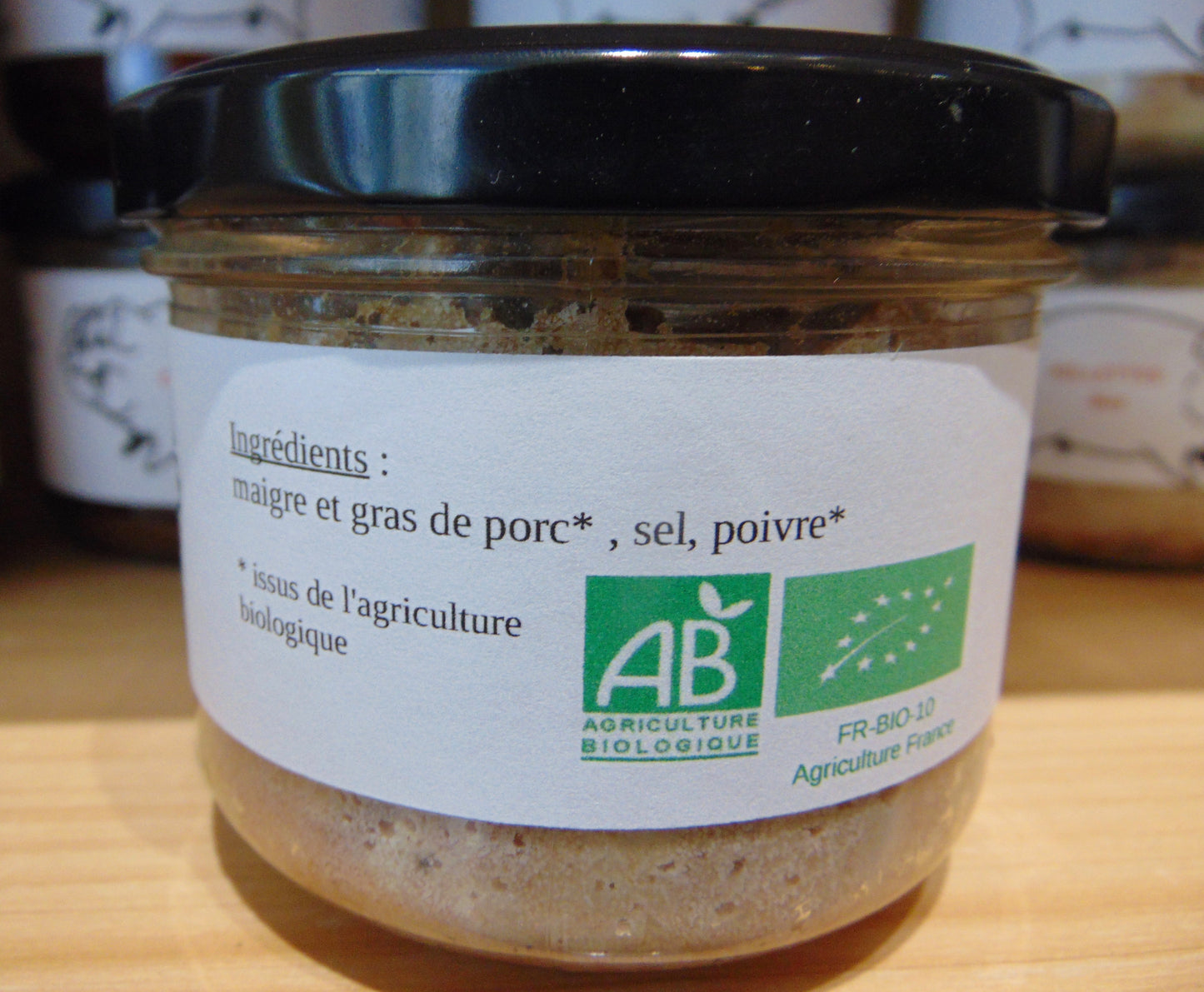 RILLETTES DE PORC BIO 180g